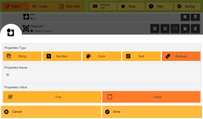 Json Editor android App screenshot 2